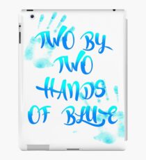 Hands of blue iPad Case/Skin