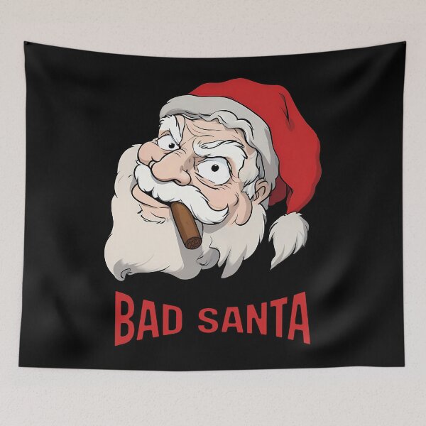 Item preview, Bad Santa Claus Smoking Cigar  designed and sold by DariusZD.