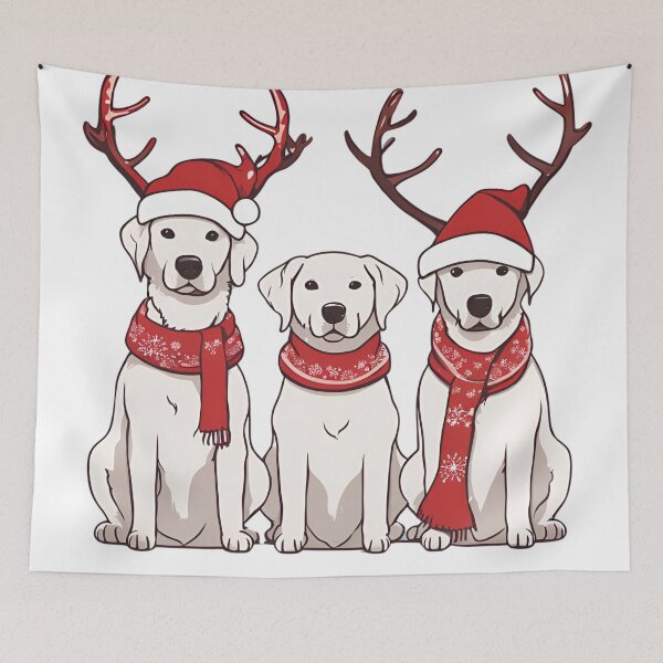 Item preview, Festive Kuvasz – Christmas Pattern designed and sold by GoodyPaws.