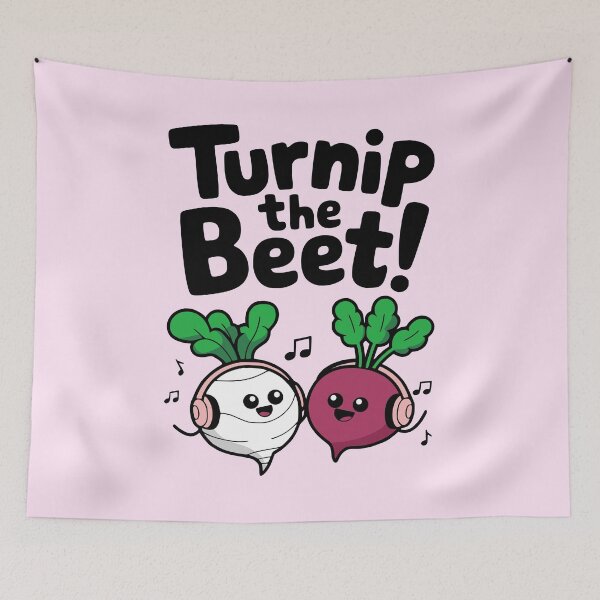 Item preview, Turnip the Beet! Cute Turnip Beet Pun designed and sold by PMCreative.