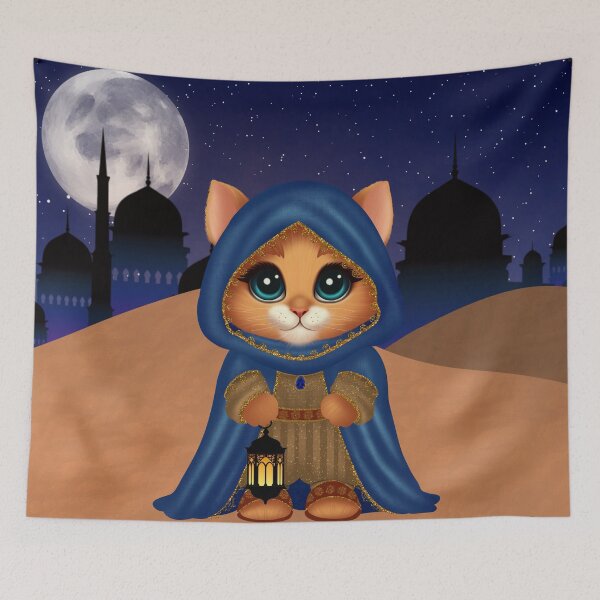 Item preview, Arabian Nights Cat designed and sold by SDCillustration.