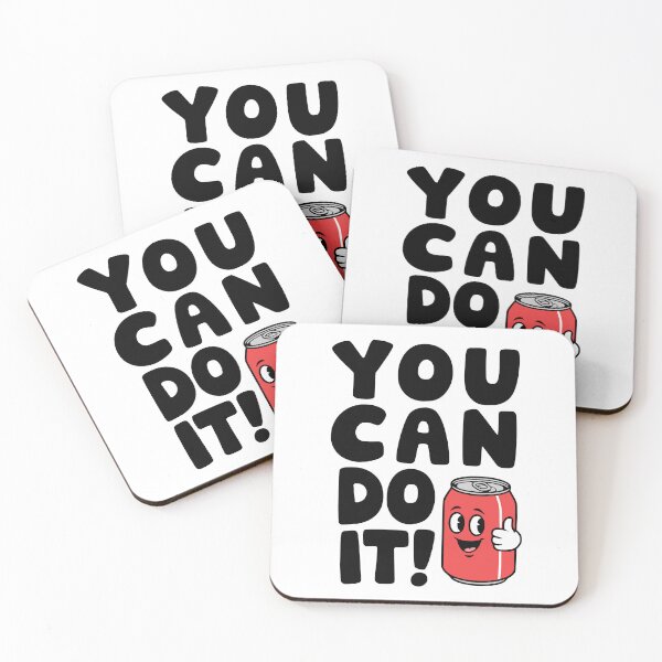 Item preview, You Can Do It! Cute Soda Can Pun designed and sold by PMCreative.
