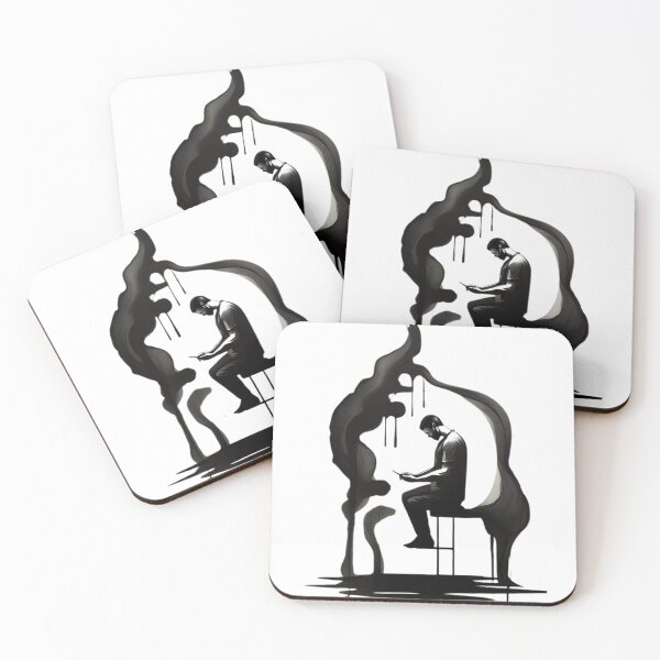 Item preview, Solitary Reflection Ink Art designed and sold by Vesto Royal.