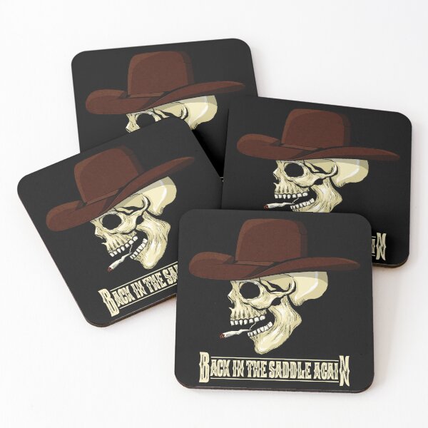 Item preview, Country Music Quote - Back In The Saddle Again // Cowboy Skull designed and sold by MagicEyesOnly.