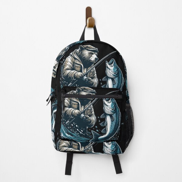 Item preview, Bear Fishing Angler Fish Gift designed and sold by Pineapple-Tree.