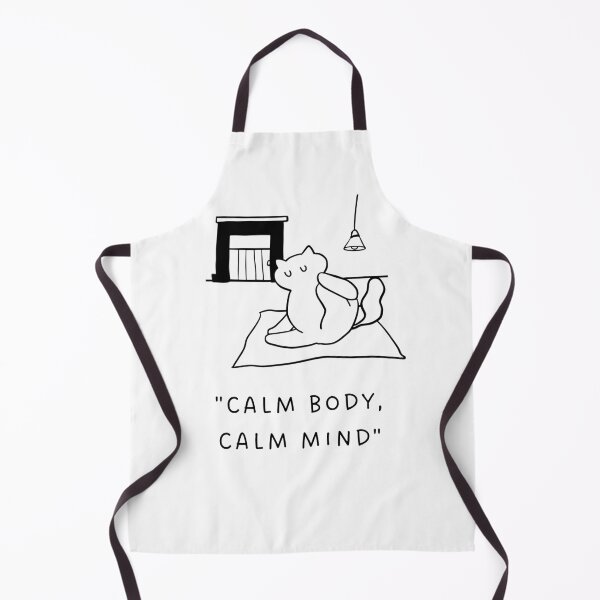 Item preview, Calm Body, Calm Mind | Yoga Cat Illustration designed and sold by RM-Journey.