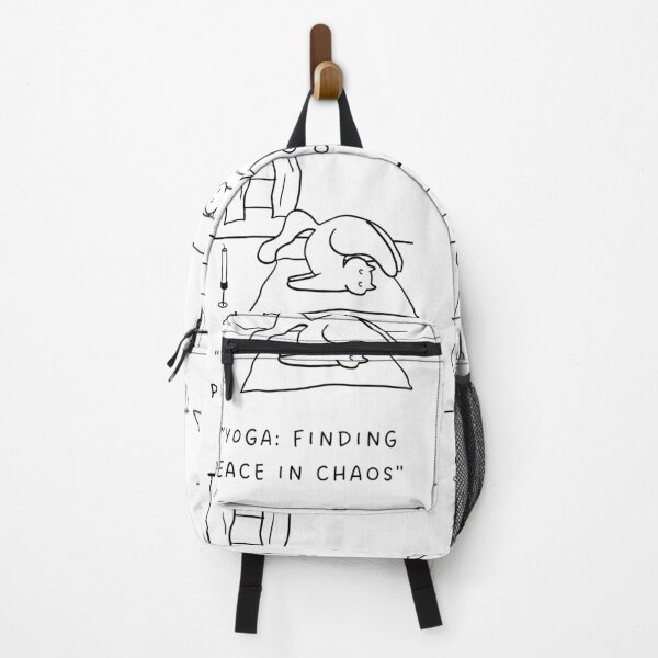 Item preview, Yoga: Finding Peace in Chaos | Yoga Cat Illustration designed and sold by RM-Journey.
