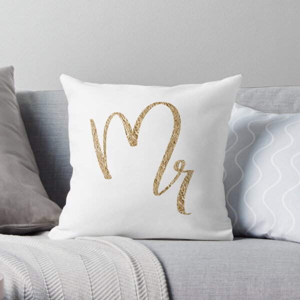 Mr. by Alice Monber Throw Pillow