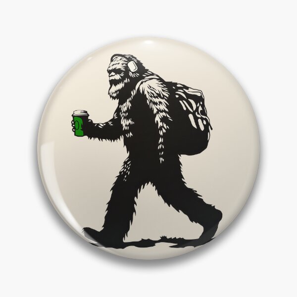 Item preview, Back to work, Sasquatch with cup of coffee designed and sold by blackdogshop.