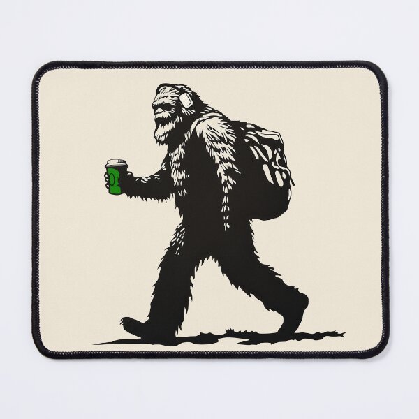 Item preview, Back to work, Sasquatch with cup of coffee designed and sold by blackdogshop.
