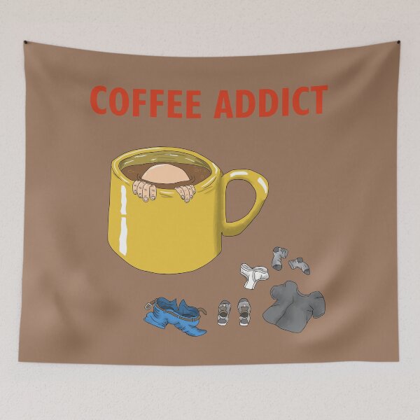 Item preview, coffee addiction designed and sold by AyseAkcay.