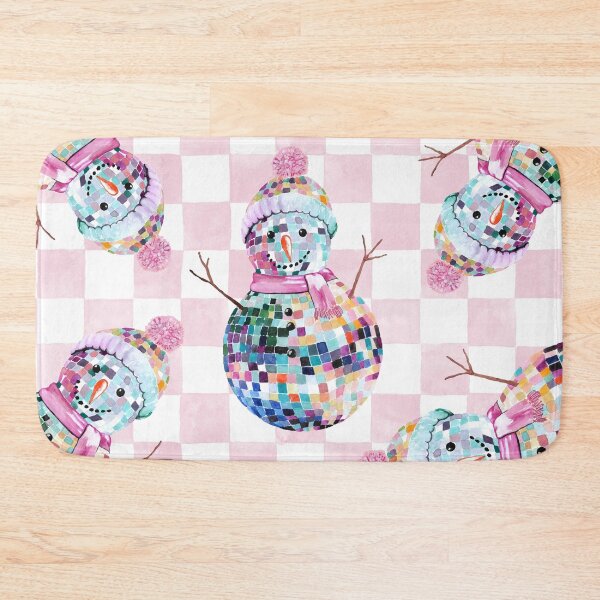 Item preview, Disco Ball Snowman Pastel Colors designed and sold by papierquarell.