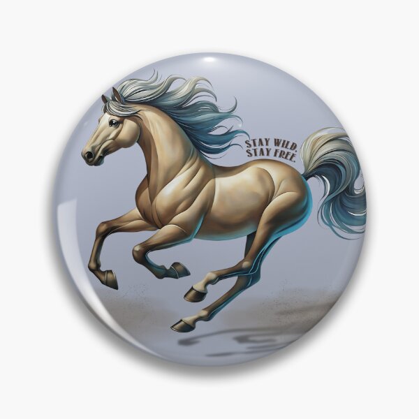 Item preview, Stay Wild, Stay Free – Galloping Horse Art designed and sold by gleefulme.