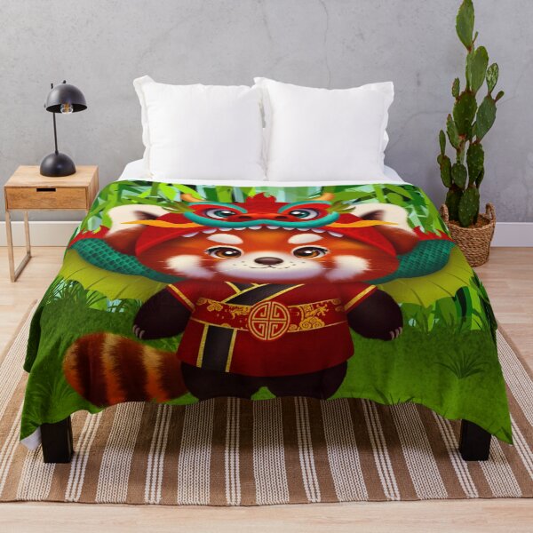 Item preview, Red panda Chinese Shen-long dragon designed and sold by SDCillustration.