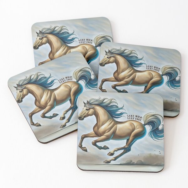Item preview, Stay Wild, Stay Free – Galloping Horse Art designed and sold by gleefulme.
