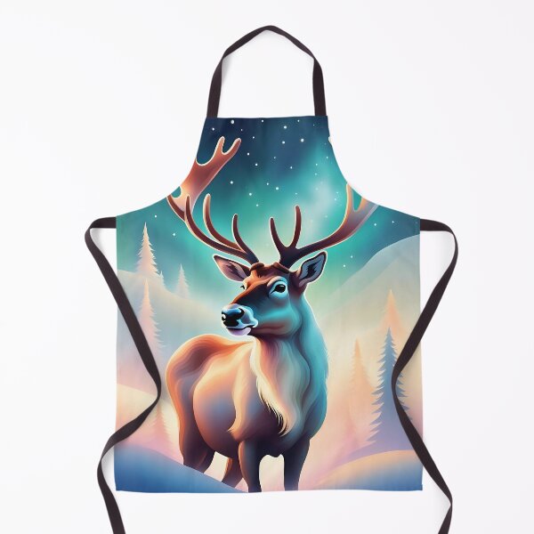 Item preview, Majestic reindeer and northern lights designed and sold by Purr95.