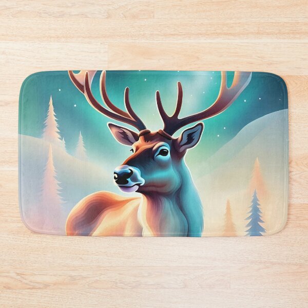 Item preview, Majestic reindeer and northern lights designed and sold by Purr95.