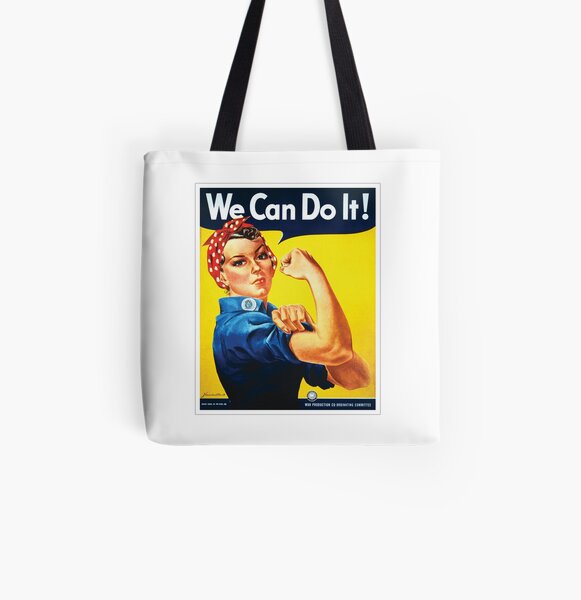 Rosie the Riveter classic wartime image All Over Print Tote Bag