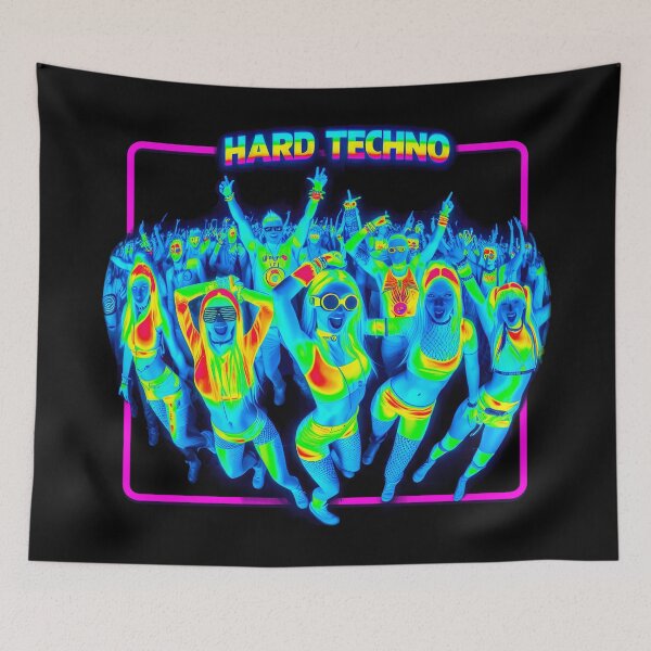 Item preview, Hard Techno Underground Rave designed and sold by Urban-Alien.