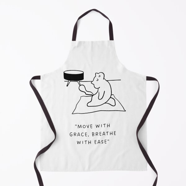Item preview, "Move with Grace, Breathe with Ease" | Yoga Cat Illustration designed and sold by RM-Journey.