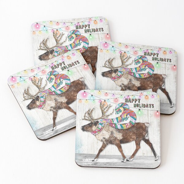Item preview, Happy Holidays Reindeer designed and sold by Jennifer  Lambein.