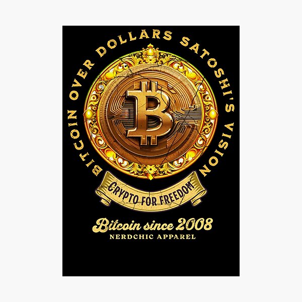 Bitcoin: Crypto for Freedom" Photographic Print
