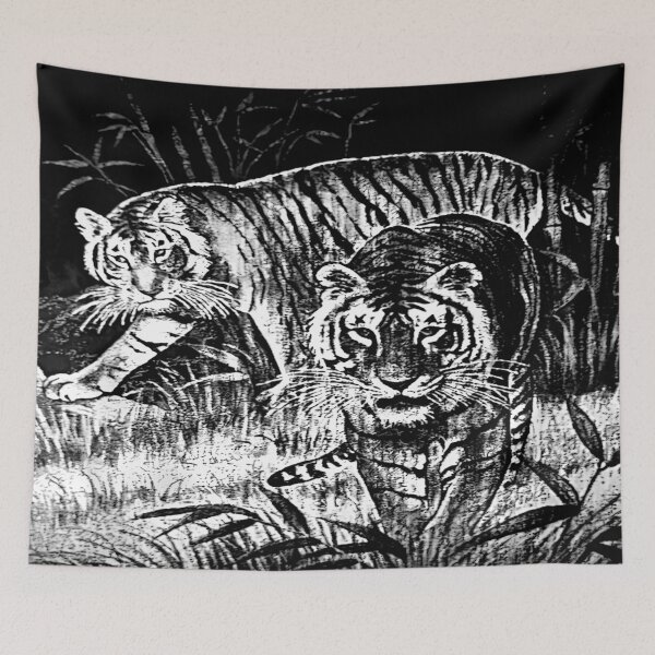 Item preview, Cobija del Tigre Mexican Blanket Tiger Meme designed and sold by teacherfy.