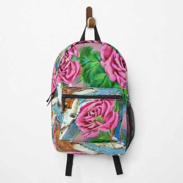 Item preview, Pink roses porcelain style, elegant floral art, vintage design. designed and sold by ruiztiger70.