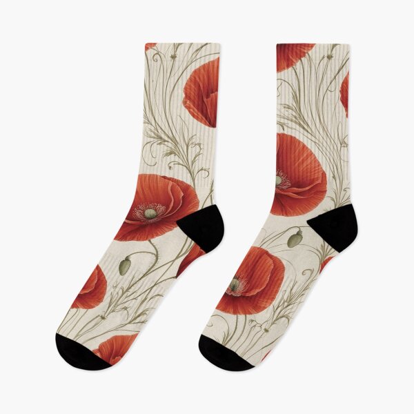 Item preview, Red Poppy Pattern designed and sold by burbankdesigns.