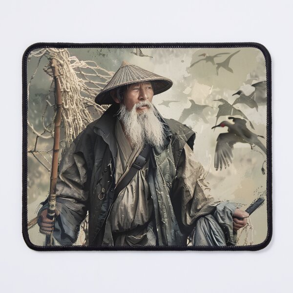 Item preview, Elderly fisherman with traditional attire and catch designed and sold by Artessie.