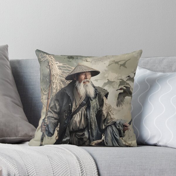 Item preview, Elderly fisherman with traditional attire and catch designed and sold by Artessie.