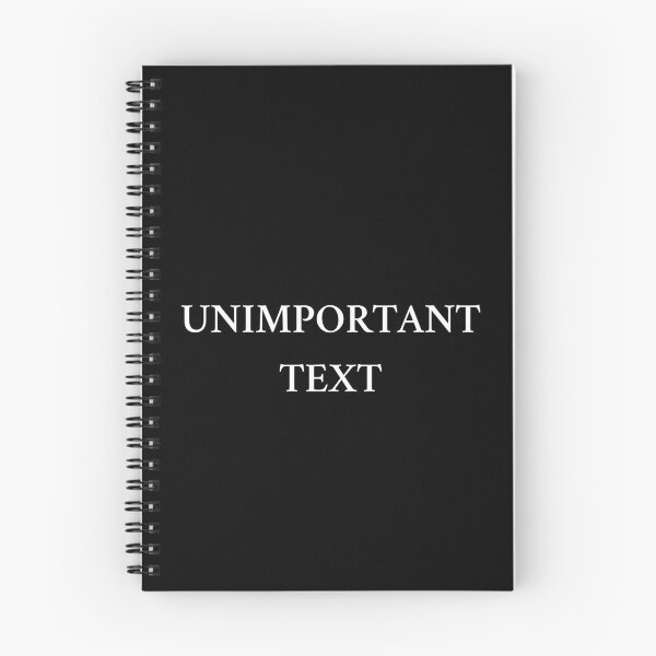 Item preview, Unimportant Text Funny Pointless Slogan designed and sold by ZuzDoesDesigns.