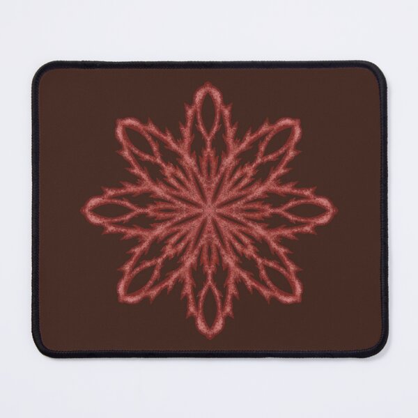 Item preview, Red snowflake "Inspiration" on a dark red background designed and sold by Cherevan.