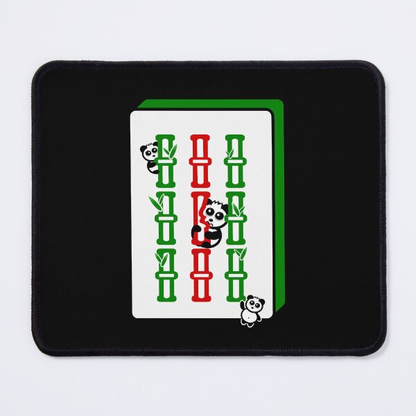 Item preview, Mahjong tile with pandas designed and sold by luck-good.