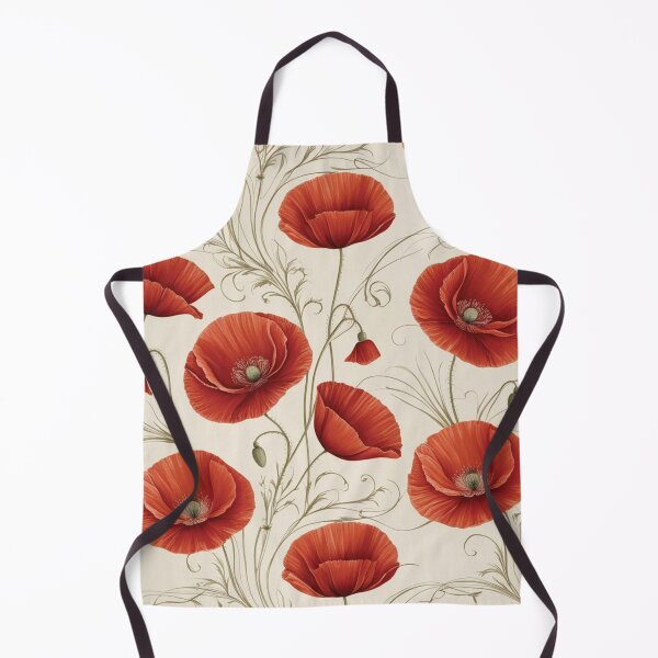 Item preview, Red Poppy Pattern designed and sold by burbankdesigns.
