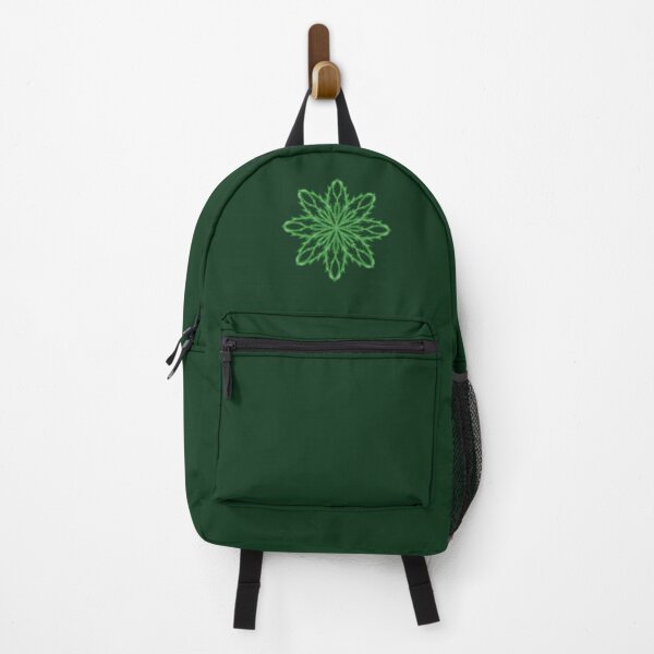 Item preview, Green snowflake "Inspiration" on a dark green background designed and sold by Cherevan.