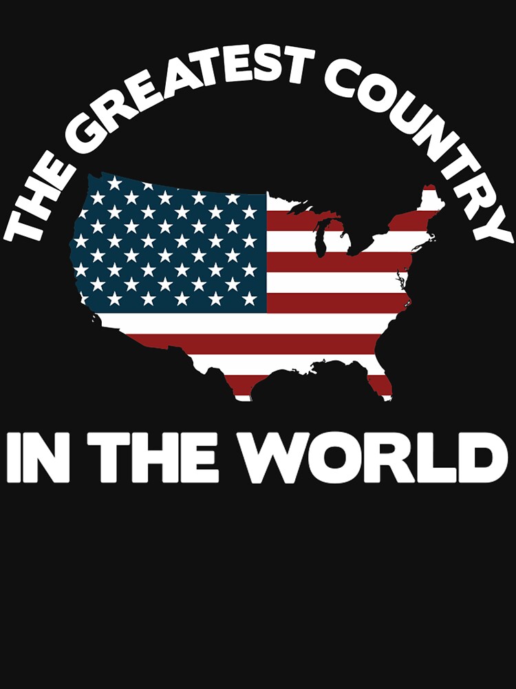 America The Greatest Country in the World Design' Unisex Ringer T-Shirt