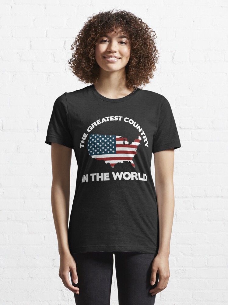 America The Greatest Country in the World Design' Unisex Ringer T-Shirt