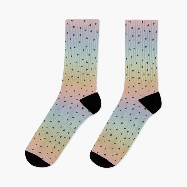 Artikelvorschau, Whimsy Dots Polka Dot Muster - Regenbogen Sorbet + Dämmerung entworfen und verkauft von Irene Estelle.
