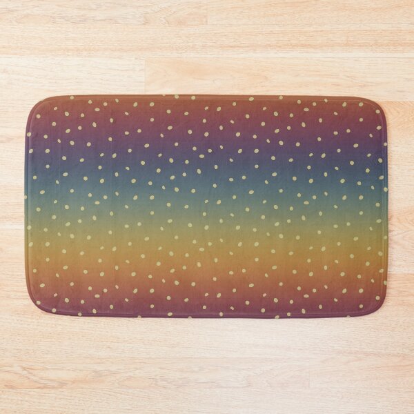 Artikelvorschau, Whimsy Dots Polka Dot Muster - Regenbogen Sonnenuntergang + Gold entworfen und verkauft von Irene Estelle.