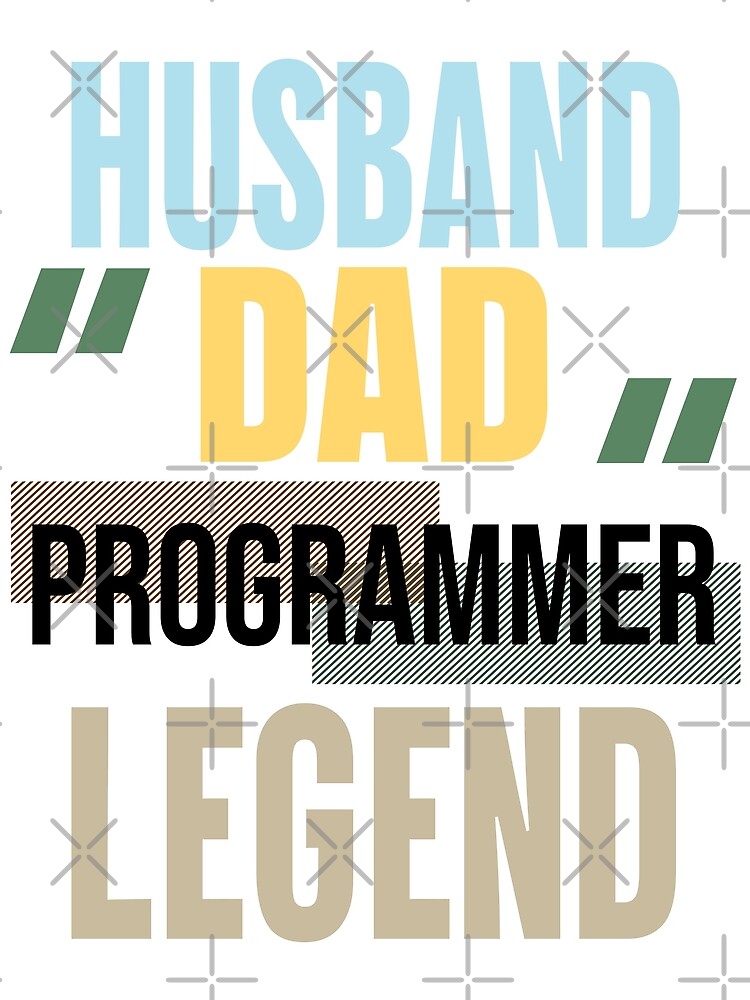 Thumbnail 3 of 3, Scarf, Husband, Dad, Programmer, Legend - Coding & Computer Science designed and sold by ScienceCorner.