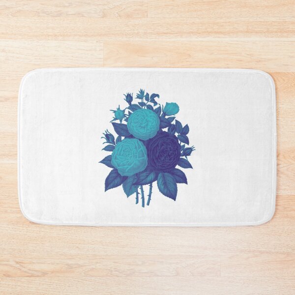 Item preview, Blue Historical Illustration of Roses  designed and sold by Brooke Hull.