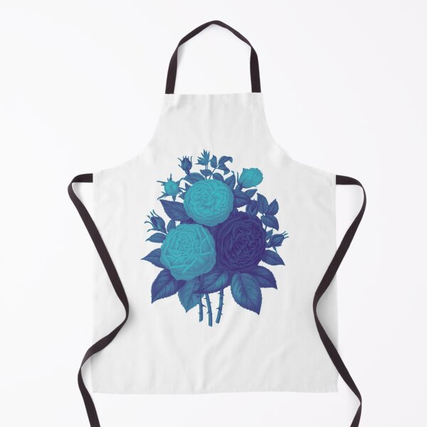 Item preview, Blue Historical Illustration of Roses designed and sold by Brooke Hull.