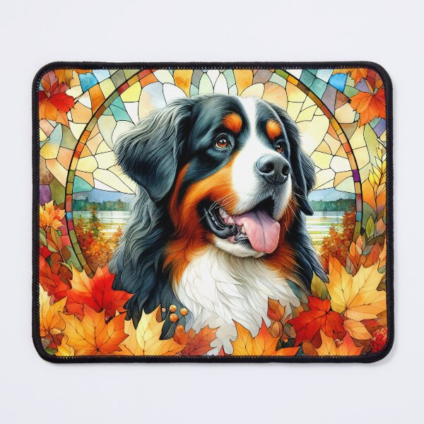 Item preview, Bernese Mountain Dog - Autumn Leaves Fall designed and sold by LazioJoe.
