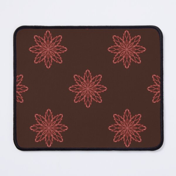 Item preview, Pattern of red snowflakes "Inspiration" on a dark red background designed and sold by Cherevan.