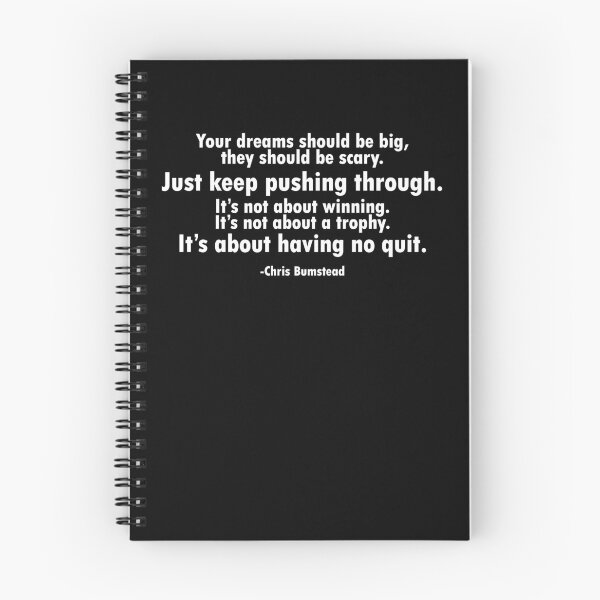 Item preview, Chris Bumsted - Motivation Gym Quote designed and sold by felixpauli.