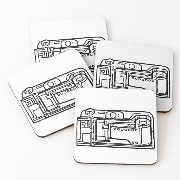 Item preview, Film Camera Being Loaded Line Drawing designed and sold by Film Camera Nerds.