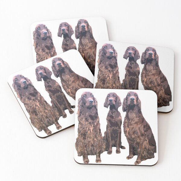 Item preview, Three Irish Setter Dogs - cartoonified designed and sold by PunkyCat.