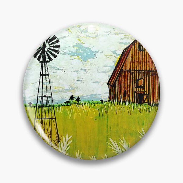 Item preview, Country Scene with Windmill and Barn designed and sold by Jason Girard.