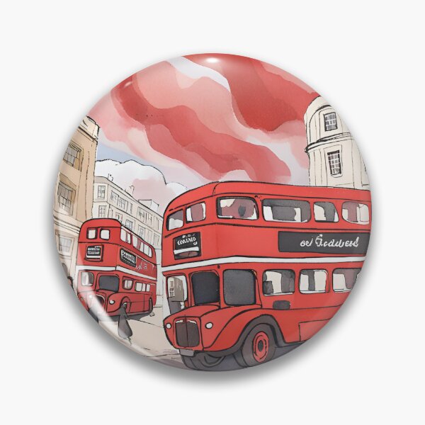 Item preview, London watercolor drawing designed and sold by Lilou13Magasin.
